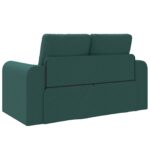 vidaXL Floor Sofa Bed 2-v-1 Tmavozelený 148x71x83 cm Textilné – Obrázok 8