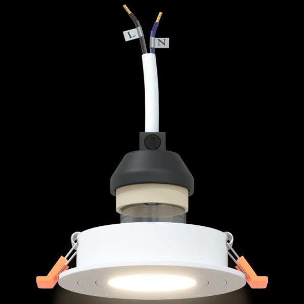 vidaXL zabudované reflektory 6 ks Okrúhle GU10 Biele Ø91 mm – Obrázok 10