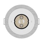 vidaXL vstavané reflektory 6 ks Okrúhly GU10 Strieborný Ø91 mm – Obrázok 5