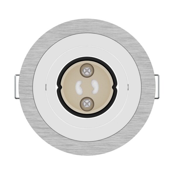 vidaXL vstavané reflektory 6 ks Okrúhly GU10 Strieborný Ø91 mm – Obrázok 5