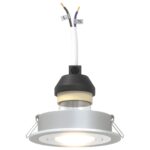 vidaXL vstavané reflektory 6 ks Okrúhly GU10 Strieborný Ø91 mm – Obrázok 9