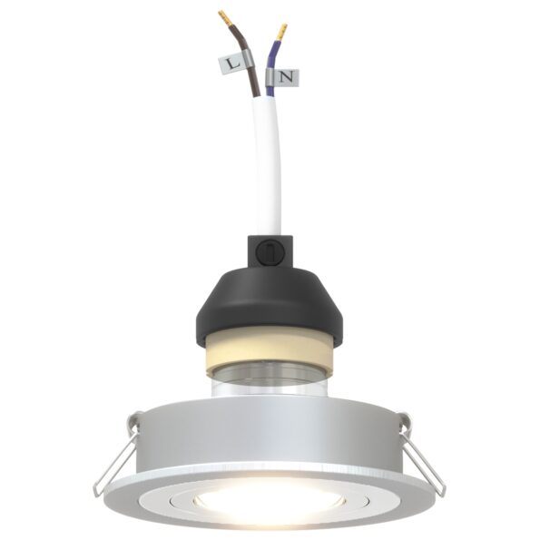 vidaXL vstavané reflektory 6 ks Okrúhly GU10 Strieborný Ø91 mm – Obrázok 9