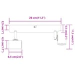 vidaXL Stropné bodové svetlo dvojcestne nastaviteľné čierne E27 – Obrázok 13