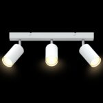 vidaXL Stropný reflektor 3-smerne nastaviteľný biely GU10 – Obrázok 11