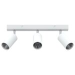 vidaXL Stropný reflektor 3-smerne nastaviteľný biely GU10 – Obrázok 3