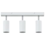 vidaXL Stropný reflektor 3-smerne nastaviteľný biely GU10 – Obrázok 5