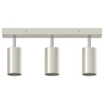 vidaXL 3-cestný nastaviteľný kartáčovaný niklový GU10 stropný reflektor – Obrázok 5