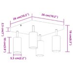 vidaXL Stropný reflektor 4-cestný nastaviteľný kartáčovaný niklový GU10 – Obrázok 13