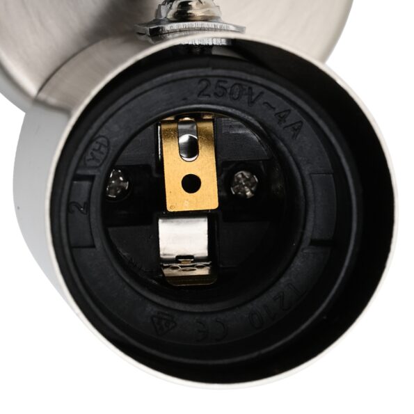 vidaXL Stropné bodové svetlo 6-cestne nastaviteľné kefované nikelové GU10 – Obrázok 8