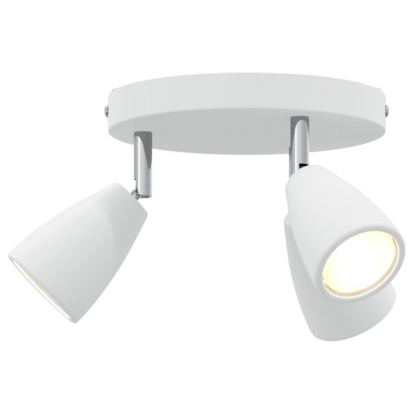 vidaXL Stropný reflektor 3 Way Adjustable White GU10 – Obrázok 10
