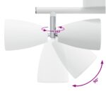 vidaXL Stropný reflektor 3 Way Adjustable White GU10 – Obrázok 12