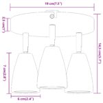 vidaXL Stropný reflektor 3 Way Adjustable White GU10 – Obrázok 13