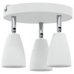 vidaXL Stropný reflektor 3 Way Adjustable White GU10 – Obrázok 4