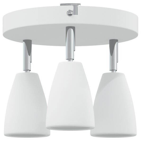 vidaXL Stropný reflektor 3 Way Adjustable White GU10 – Obrázok 6