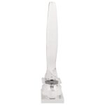 vidaXL Socha Strieborná 26x26x110 cm Hliníková polovičná vrtuľa – Obrázok 2