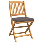 vidaXL 3-dielny záhradný bistro set - Masívne akáciové drevo – Obrázok 5