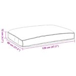 vidaXL Vankúš na paletu pre sedenie Sivý 120x80x12 cm Oxfordská tkanina – Obrázok 6