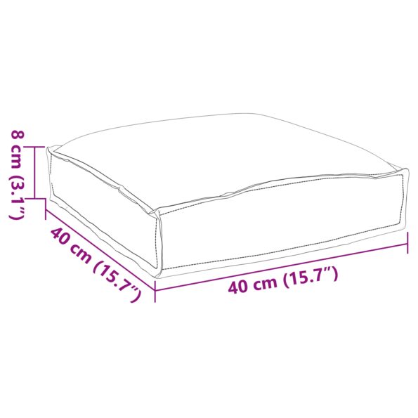 vidaXL Vankúše na palety na sedenie 4 ks Kvetinový vzor 40x40x8 cm Oxfordská tkanina – Obrázok 10