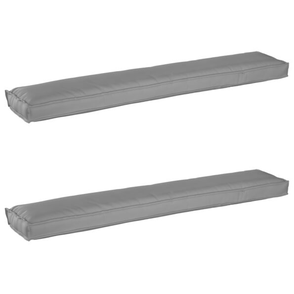 42001729_2.jpg vidaXL Vankúše na palety pre lavičku 2 ks Sivé 200x40x8 cm Oxford látka – Obrázok 2