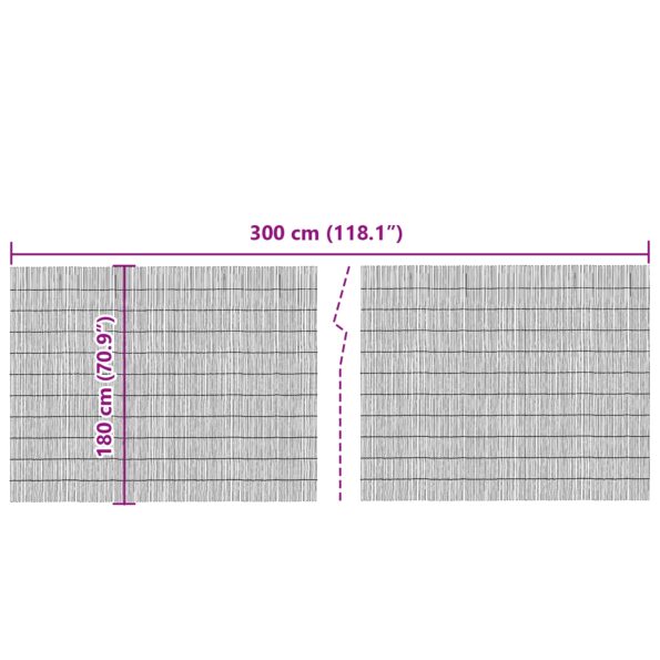 42001761_4.jpg vidaXL Záhradný rákosový plot 300x180 cm – Obrázok 4
