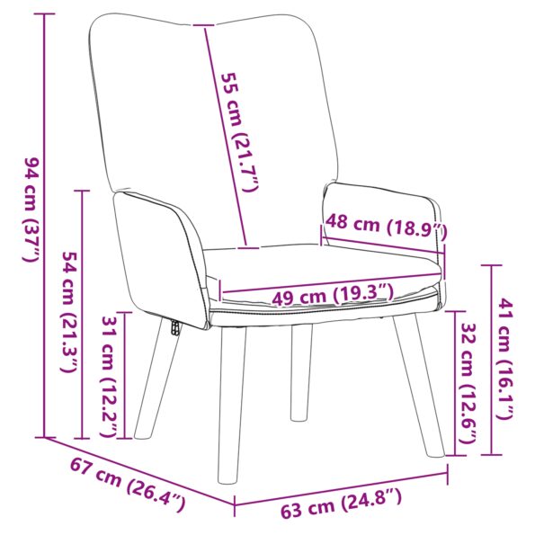 vidaXL Relaxačné Kreslo Džunglová Zelená Velúrová Tkanina – Obrázok 8