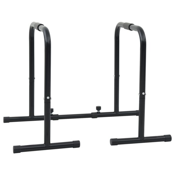 42002569_1.jpg vidaXL Dip Bar s nastaviteľnou dĺžkou, nosnosť 120 kg, 96-117x67x75 cm z ocele – Obrázok 1