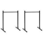 vidaXL Sada 2 dip staníc s nastaviteľnou výškou 88,5/98,5 cm z ocele