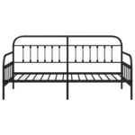 vidaXL Čierny rám postele 90x200 cm – Obrázok 6