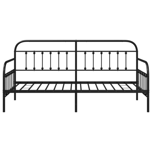 vidaXL Čierny rám postele 90x200 cm – Obrázok 6