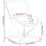 vidaXL Závesné kreslo Modrý zamat – Obrázok 9