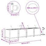 vidaXL Záhradné kvetináče s vodným zavlažovacím systémom 4 ks Hnedá – Obrázok 8