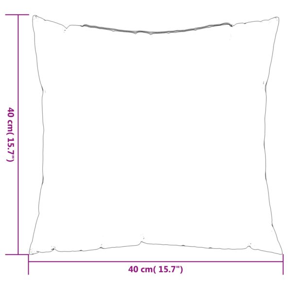 vidaXL Rozptýlené vankúše 4 ks Ružový 40x40 cm Textil – Obrázok 7