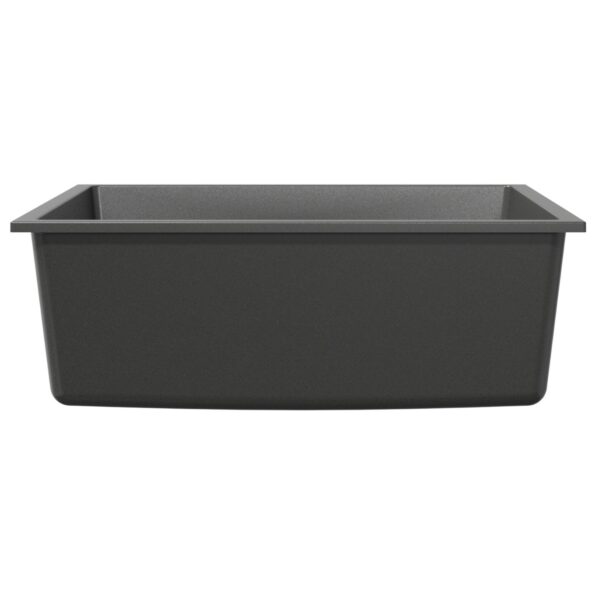 vidaXL Kuchynský dres so predfiltrovaním v šedých granuloch – Obrázok 4