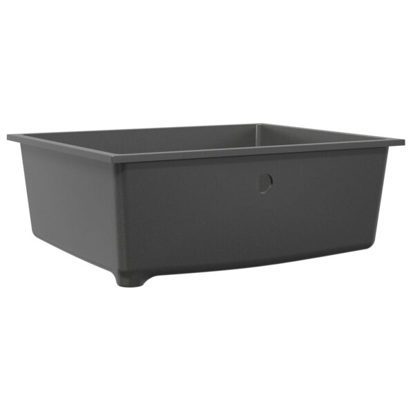 vidaXL Kuchynský dres so predfiltrovaním v šedých granuloch – Obrázok 5