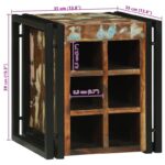 vidaXL regál na víno 34.5x35x39 cm z masívneho recyklovaného dreva – Obrázok 11