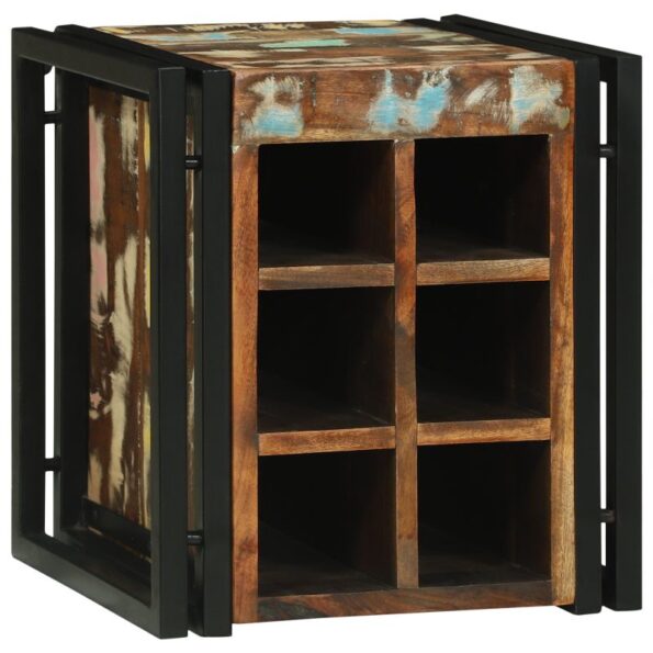 vidaXL regál na víno 34.5x35x39 cm z masívneho recyklovaného dreva – Obrázok 2