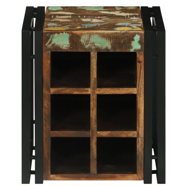 vidaXL regál na víno 34.5x35x39 cm z masívneho recyklovaného dreva – Obrázok 4