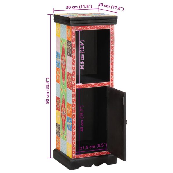 vidaXL Skriňa 30x30x90 cm Pevné drevo – Obrázok 11