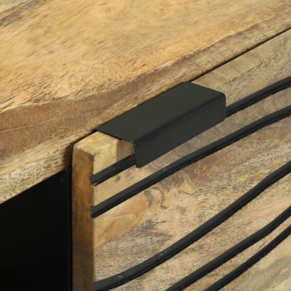 vidaXL Skriňa 80x33.5x75 cm zo solidného dreva mango – Obrázok 7