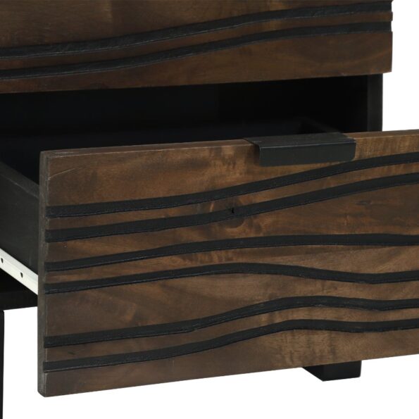 vidaXL Nočné skrinky 2 ks 40x33.5x46 cm Masívne drevo Mango – Obrázok 8