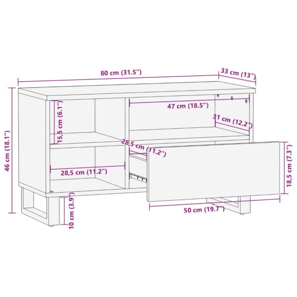 4018025_11.jpg vidaXL Mediálna skriňa 80x33.5x46 cm z pevného dreva Mangou – Obrázok 11