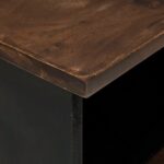 vidaXL Mediálna skriňa 80x33.5x46 cm z pevného dreva Mangou – Obrázok 6