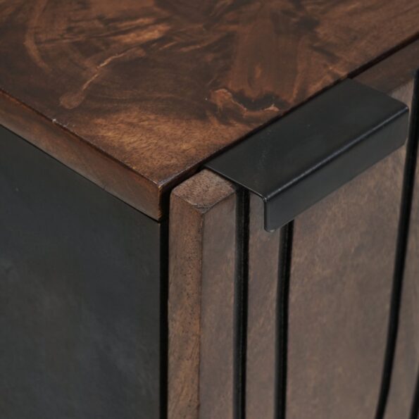 vidaXL Kúpeľňová závesná skrinka 38x33.5x48 cm z masívneho dreva a kvalitného dreva – Obrázok 6