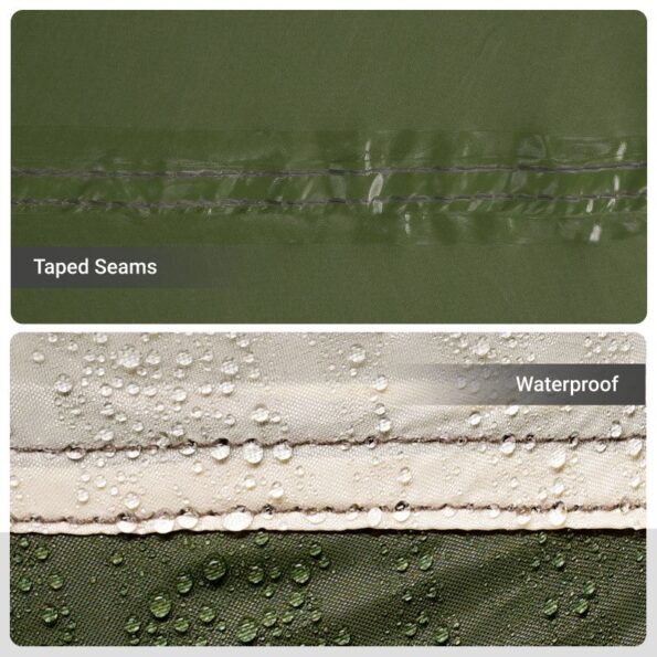 vidaXL Rybársky stan Olivová zelená Polyester Pre 7 osôb Odolný – Obrázok 7