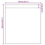 vidaXL Voile záclony s vreckami na tyče, 2 ks, čierne – Obrázok 9