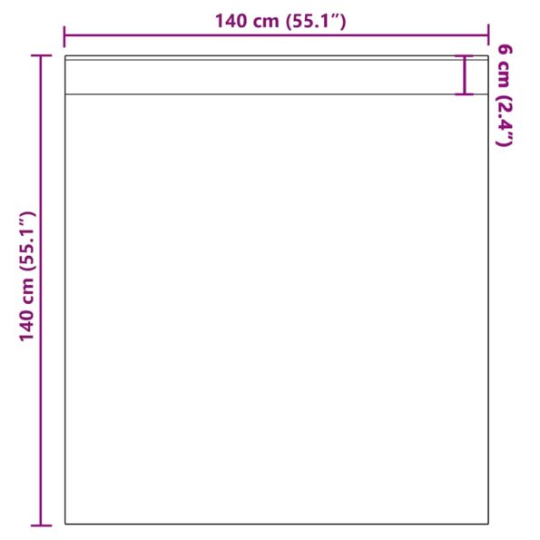 vidaXL voálové závesy s vreckami na tyče, 2 ks, tyrksyové – Obrázok 9