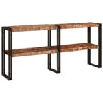 vidaXL konzolový stôl 160x33x75 cm Pevné drevo z recyklovaného dreva – Obrázok 5