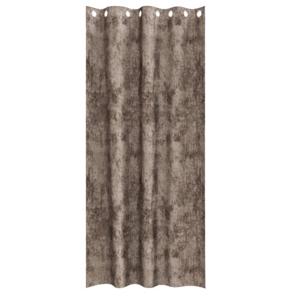 vidaXL Závesy z jemného velvetu 2 ks s okami Cappuccino 225x140 cm – Obrázok 3