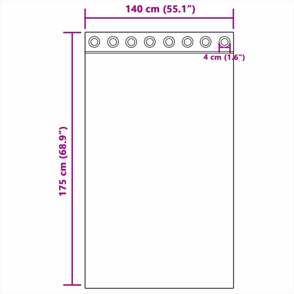 vidaXL sametové závesy šampanské polyester 140 x 175 cm – Obrázok 6