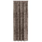 vidaXL Záclony 2 ks s očkami Káva 245x140 cm – Obrázok 3